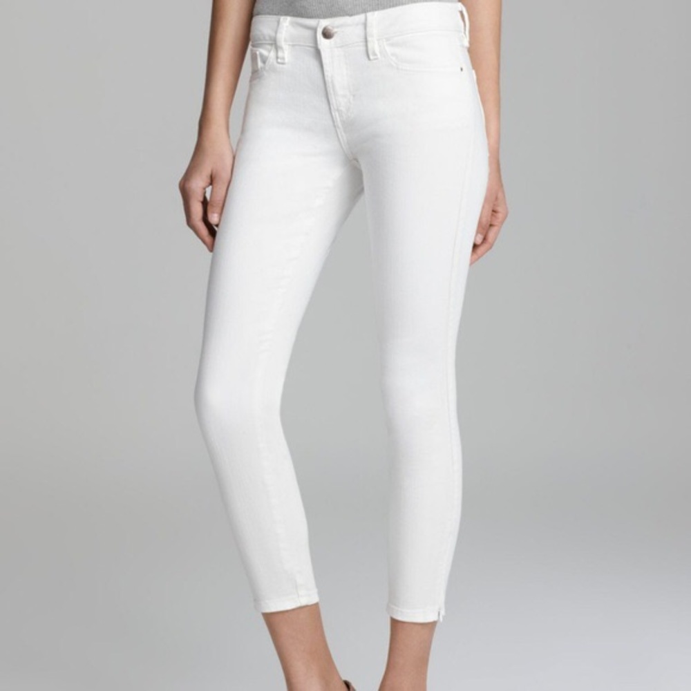 Guess Brittany Skinny Ankle White Jeans